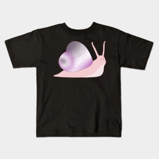 Ace Pride Love Heart Snail Kids T-Shirt